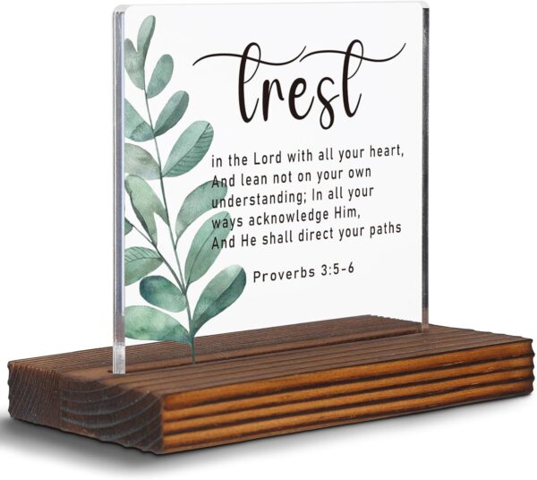 Bible Verse Proverbs 3:5-6 Plaque
